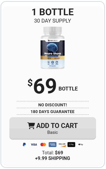 Neuro Sharp 1 bottle 30-day supply $69 per bottle